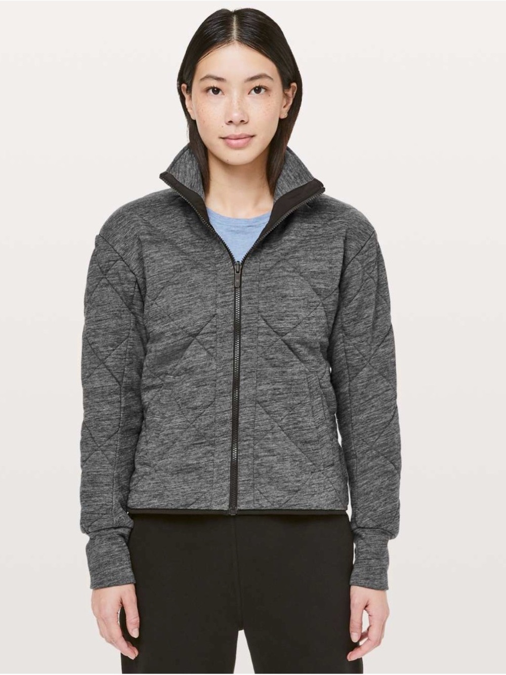 Lululemon Forever Warm Jacket Heathered Core Dark Gray - Size 4